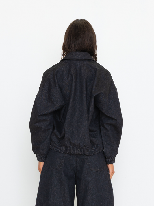 RAW DENIM UNISEX BOMBER