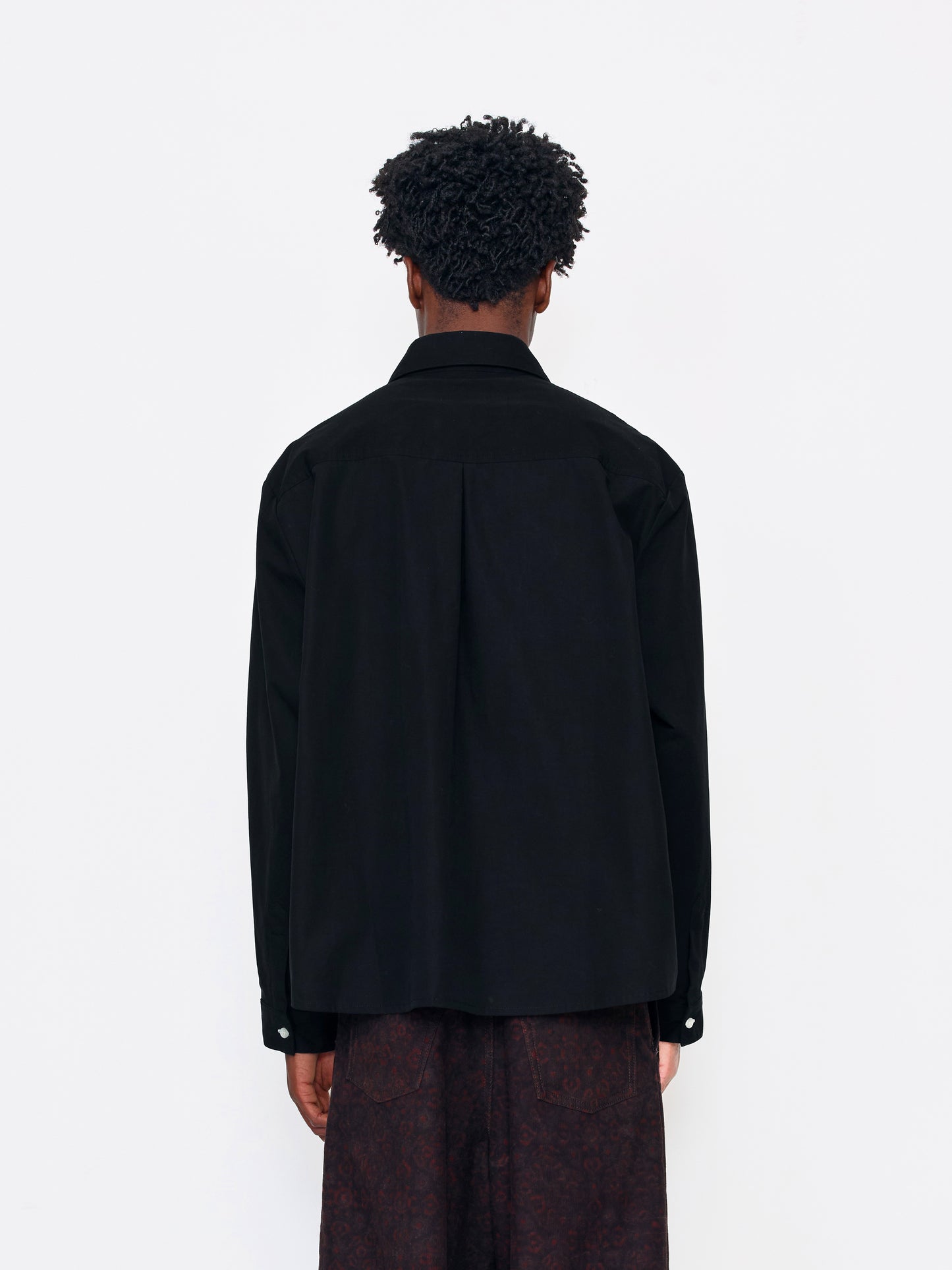 BLACK BEADED UNISEX SHIRT