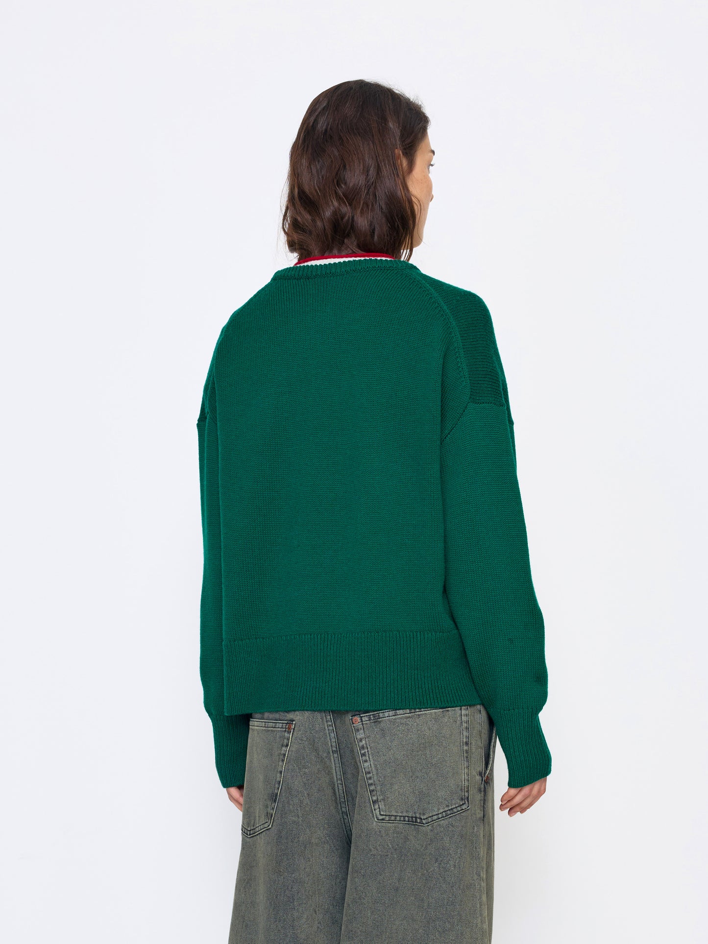 GREEN WOOL SWEATER