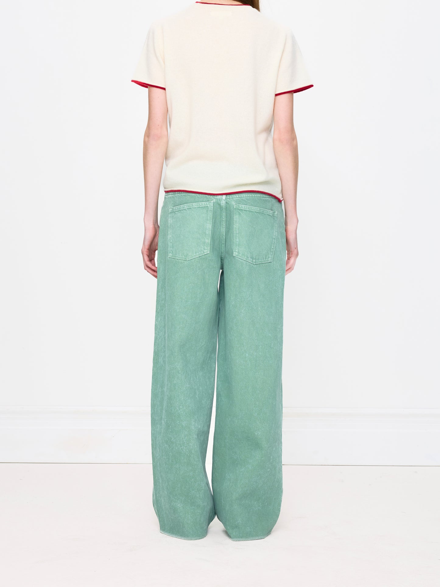 GREEN ACID STRAIGHT UNISEX JEAN