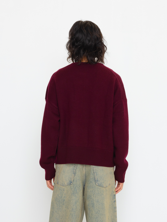 MAROON WOOL SWEATER