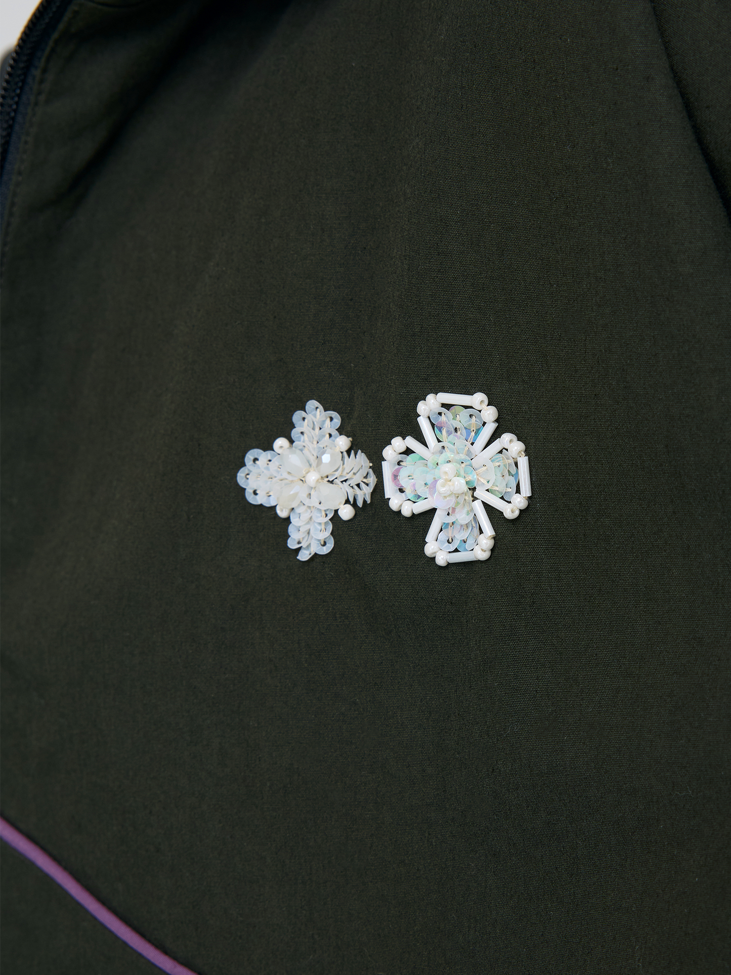 GREEN PURPLE UNISEX FOOTBALL JACKET