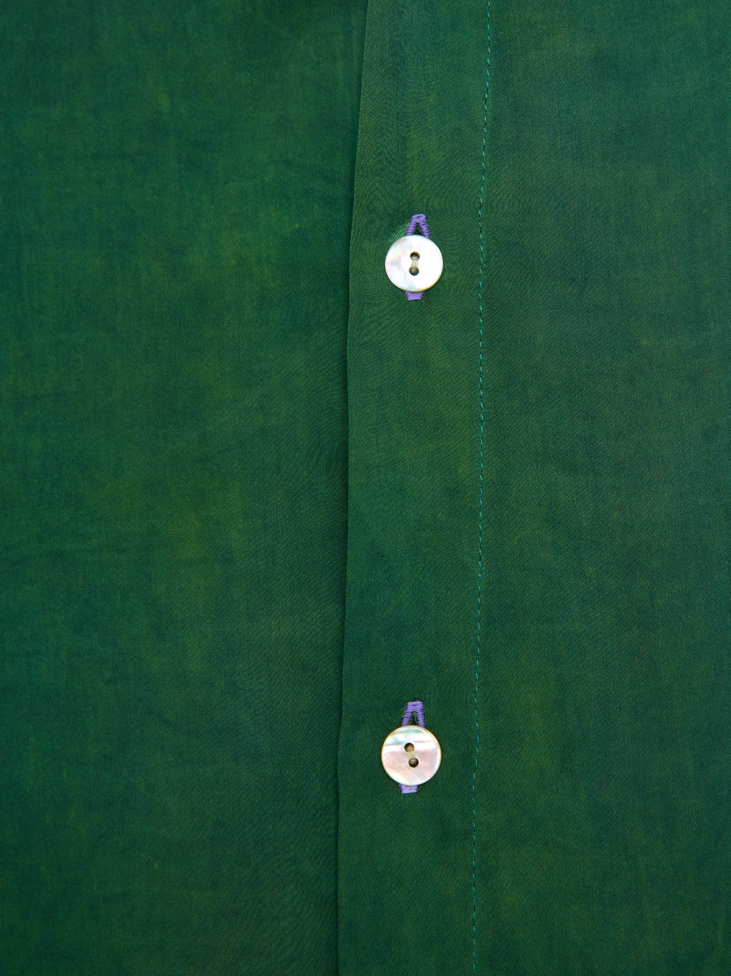 GREEN UNISEX SILK SHIRT