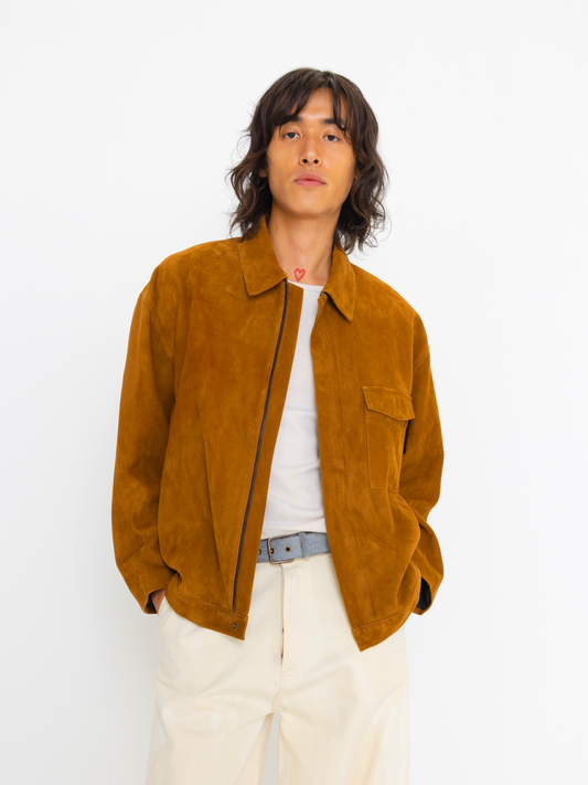 TAN SUEDE UNISEX JACKET
