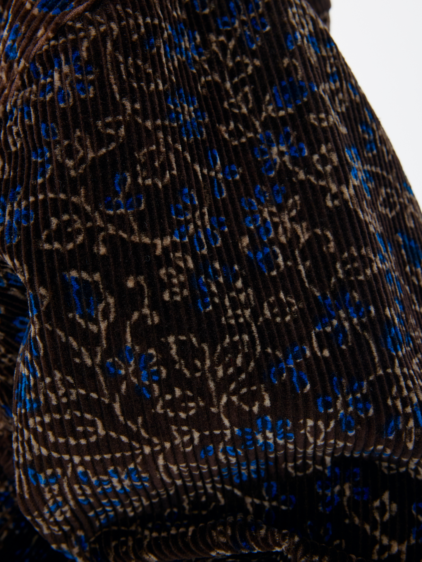 BLACK BLUE UNISEX HAND BLOCK PRINT JACKET