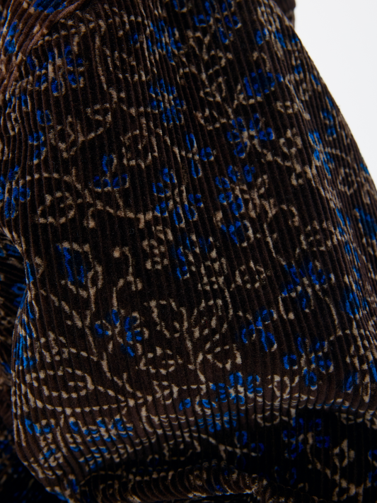 BLACK BLUE UNISEX HAND BLOCK PRINT JACKET