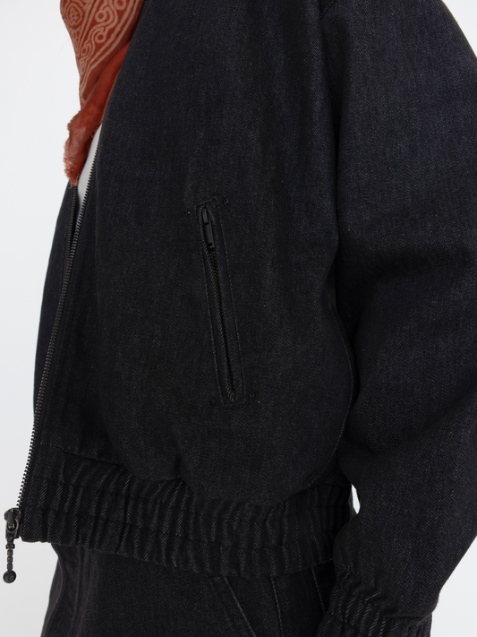 RAW DENIM UNISEX BOMBER
