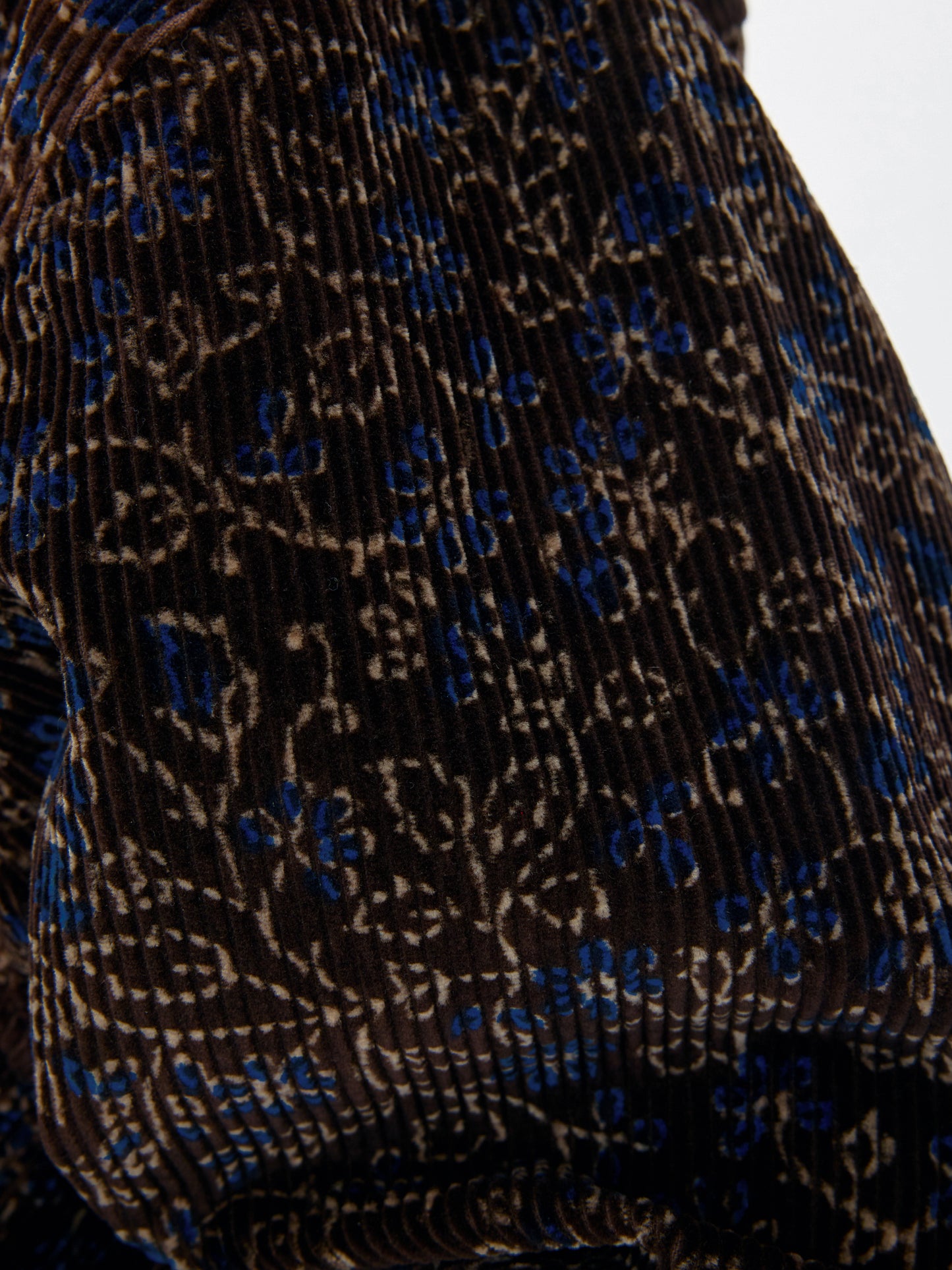 BLACK BLUE UNISEX HAND BLOCK PRINT JACKET