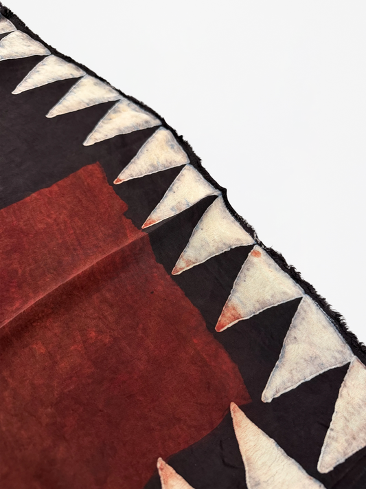 ARTISANAL BLOCK PRINT SILK BANDANA