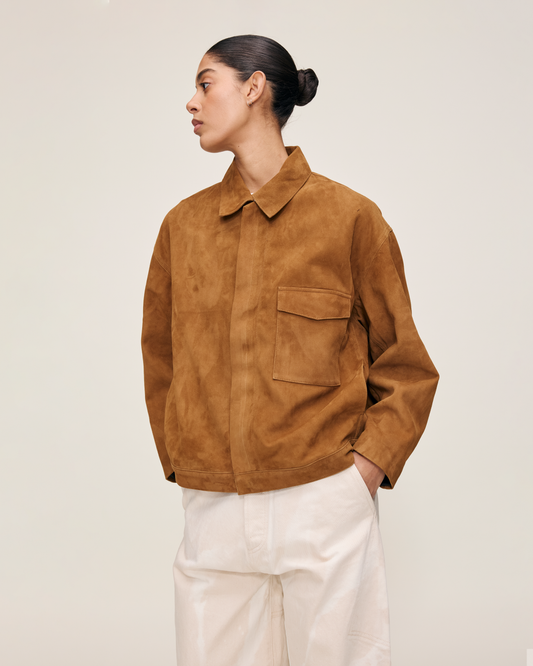 TAN SUEDE UNISEX JACKET