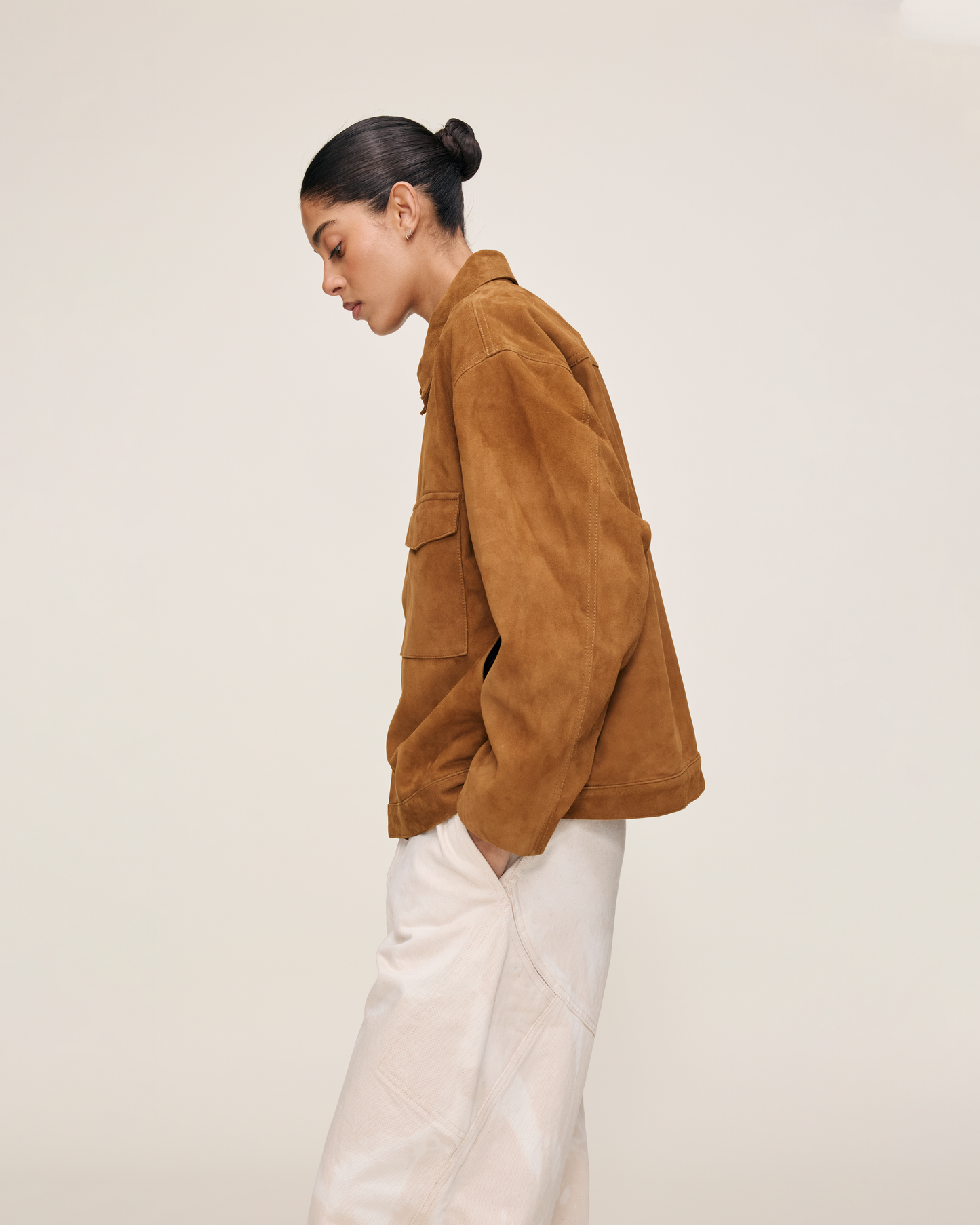 TAN SUEDE UNISEX JACKET