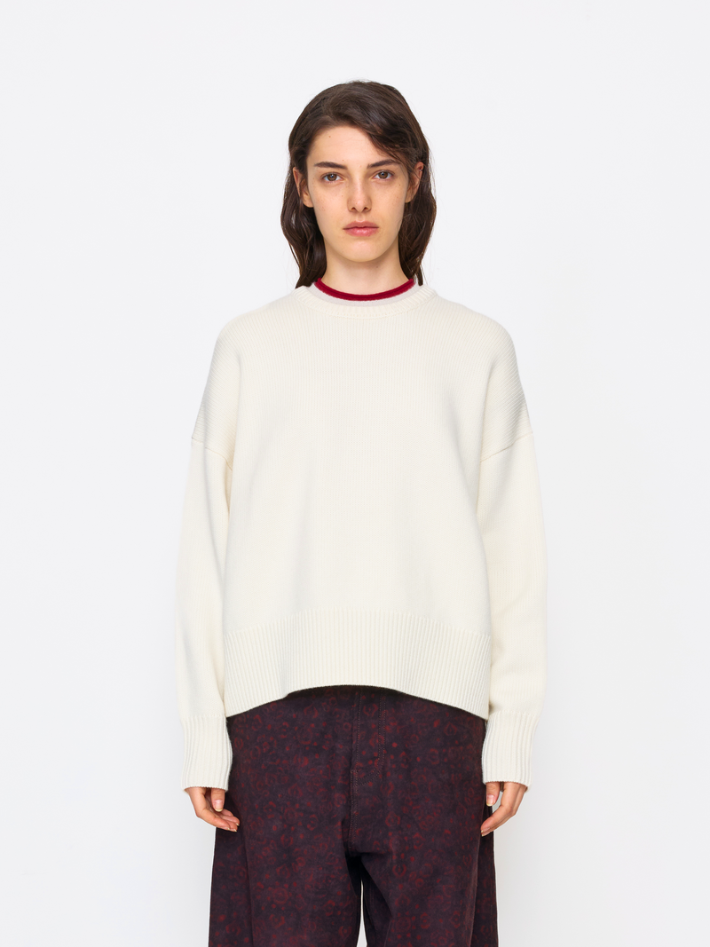 CREAM WOOL SWEATER