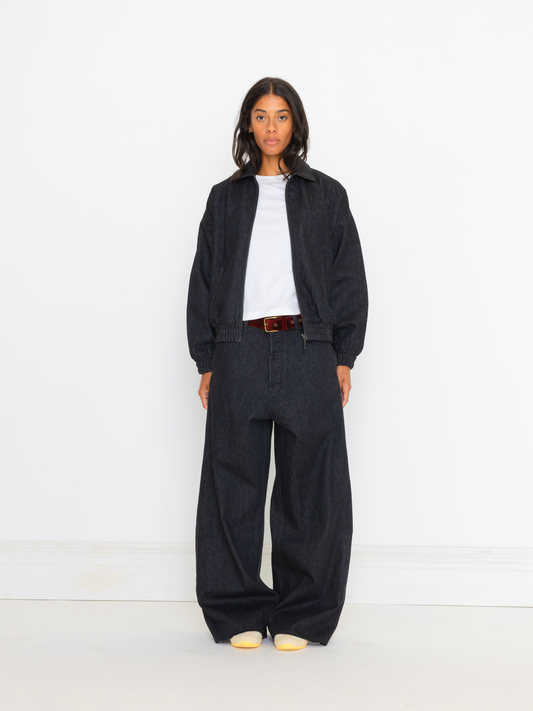 RAW DENIM UNISEX BOMBER