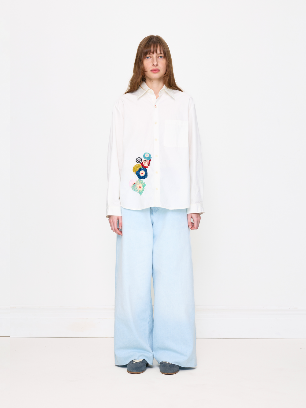 ICE BLUE BAGGY UNISEX JEAN