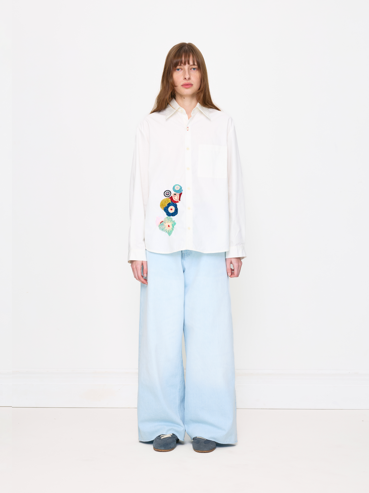 ICE BLUE BAGGY UNISEX JEAN