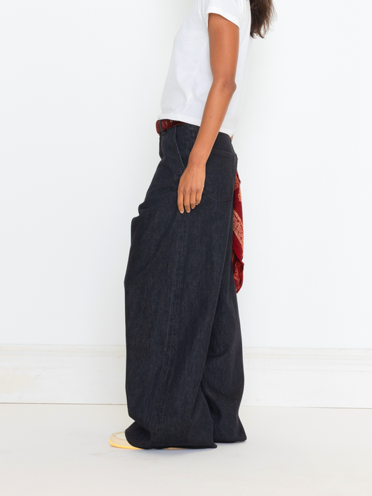 RAW DENIM BAGGY UNISEX JEAN