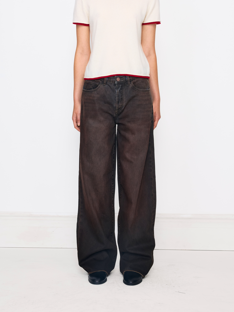 BURNT BROWN STRAIGHT UNISEX JEAN
