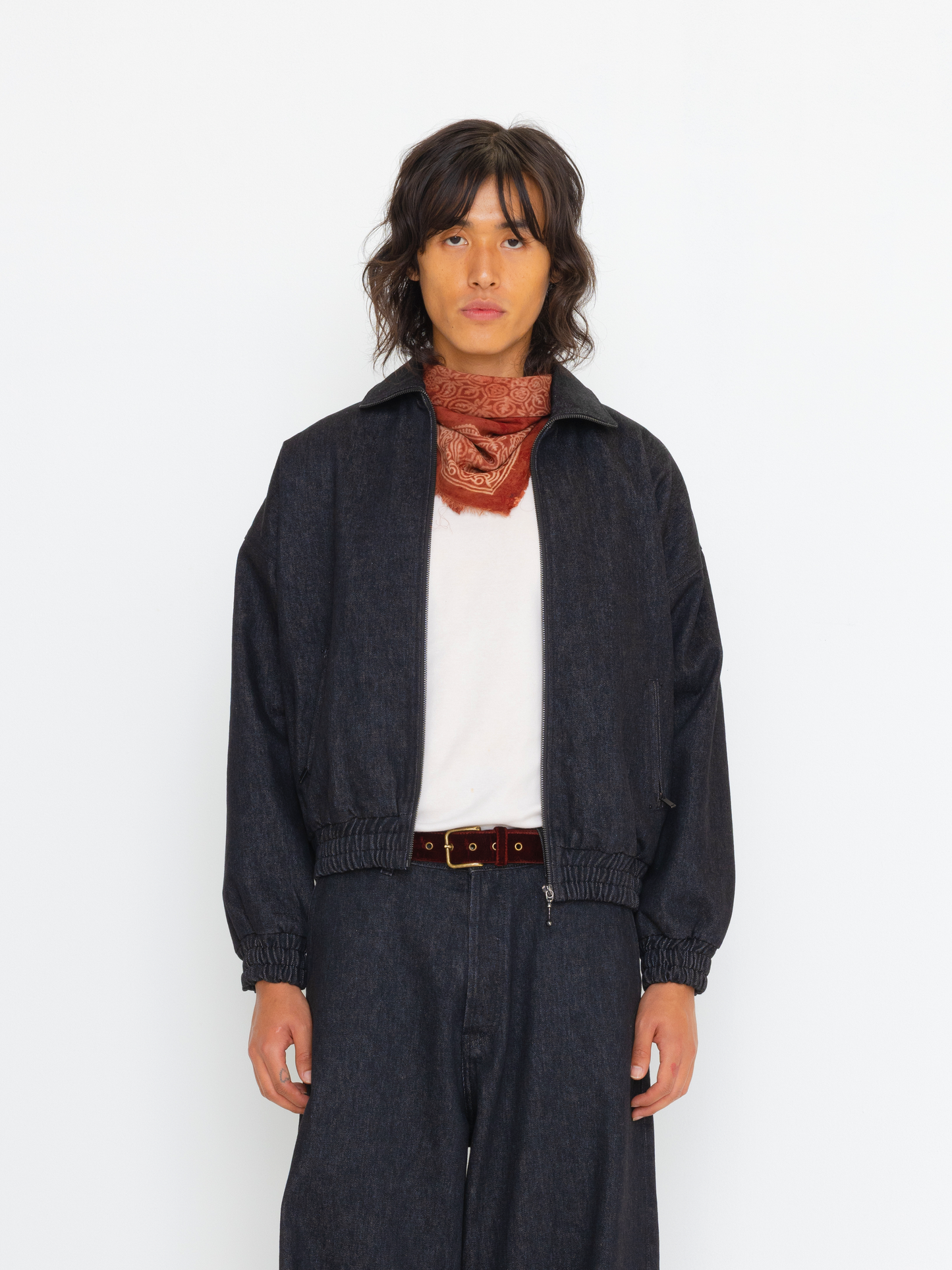RAW DENIM UNISEX BOMBER