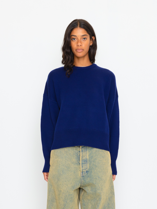 BLUE WOOL SWEATER
