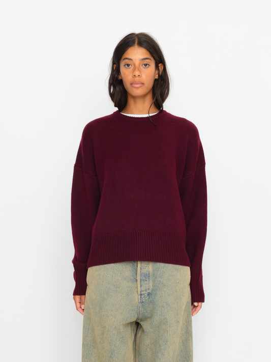 MAROON WOOL SWEATER