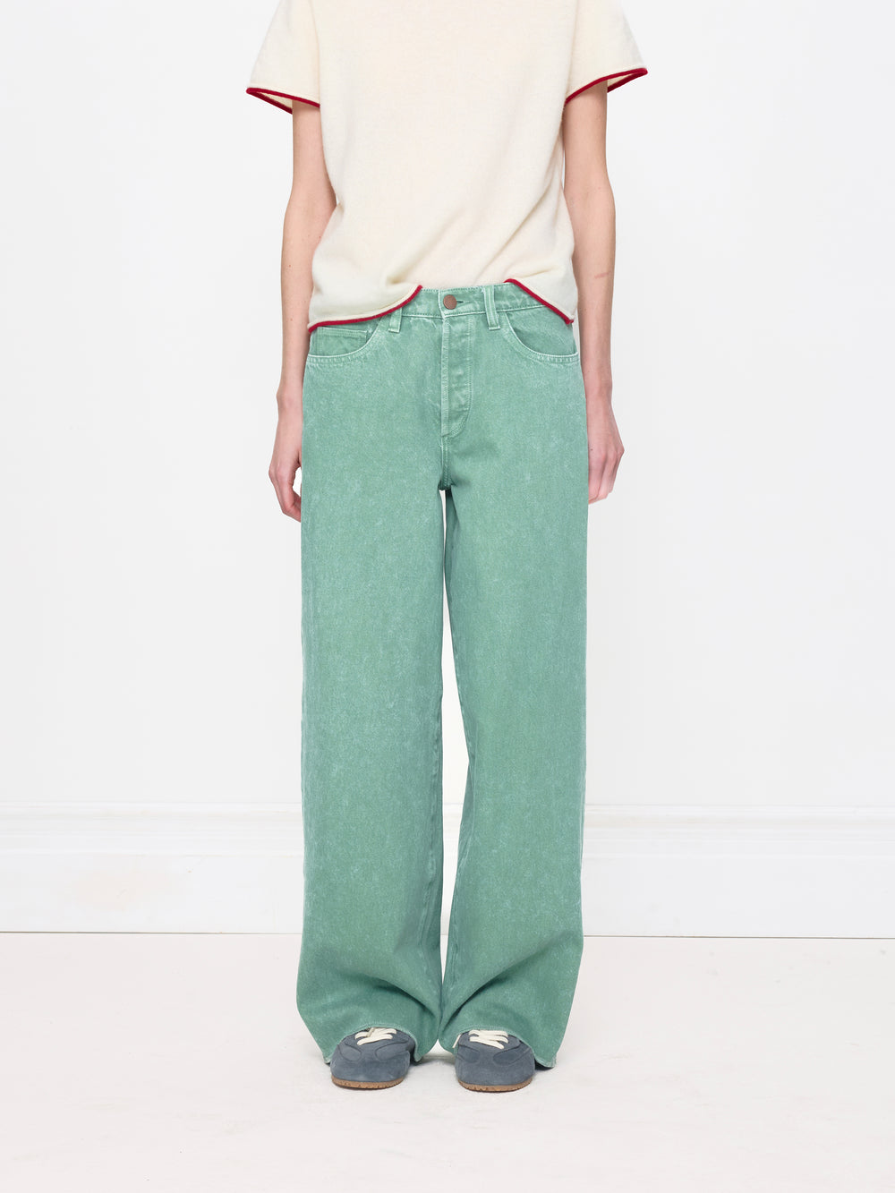 GREEN ACID STRAIGHT UNISEX JEAN