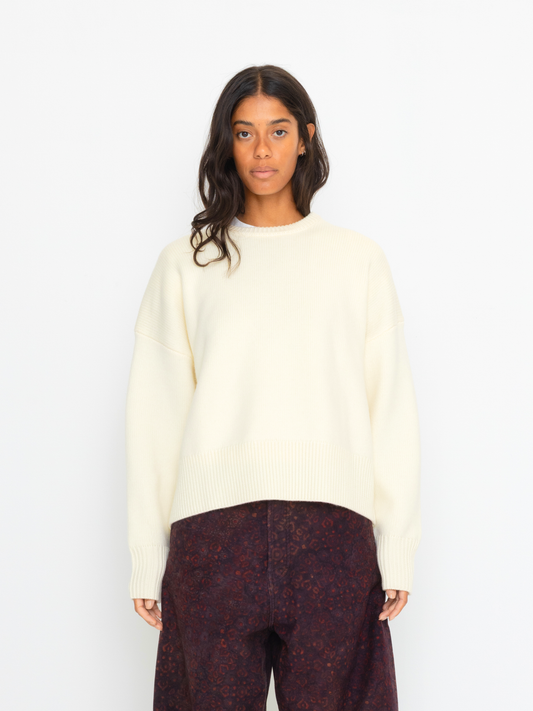 CREAM WOOL SWEATER