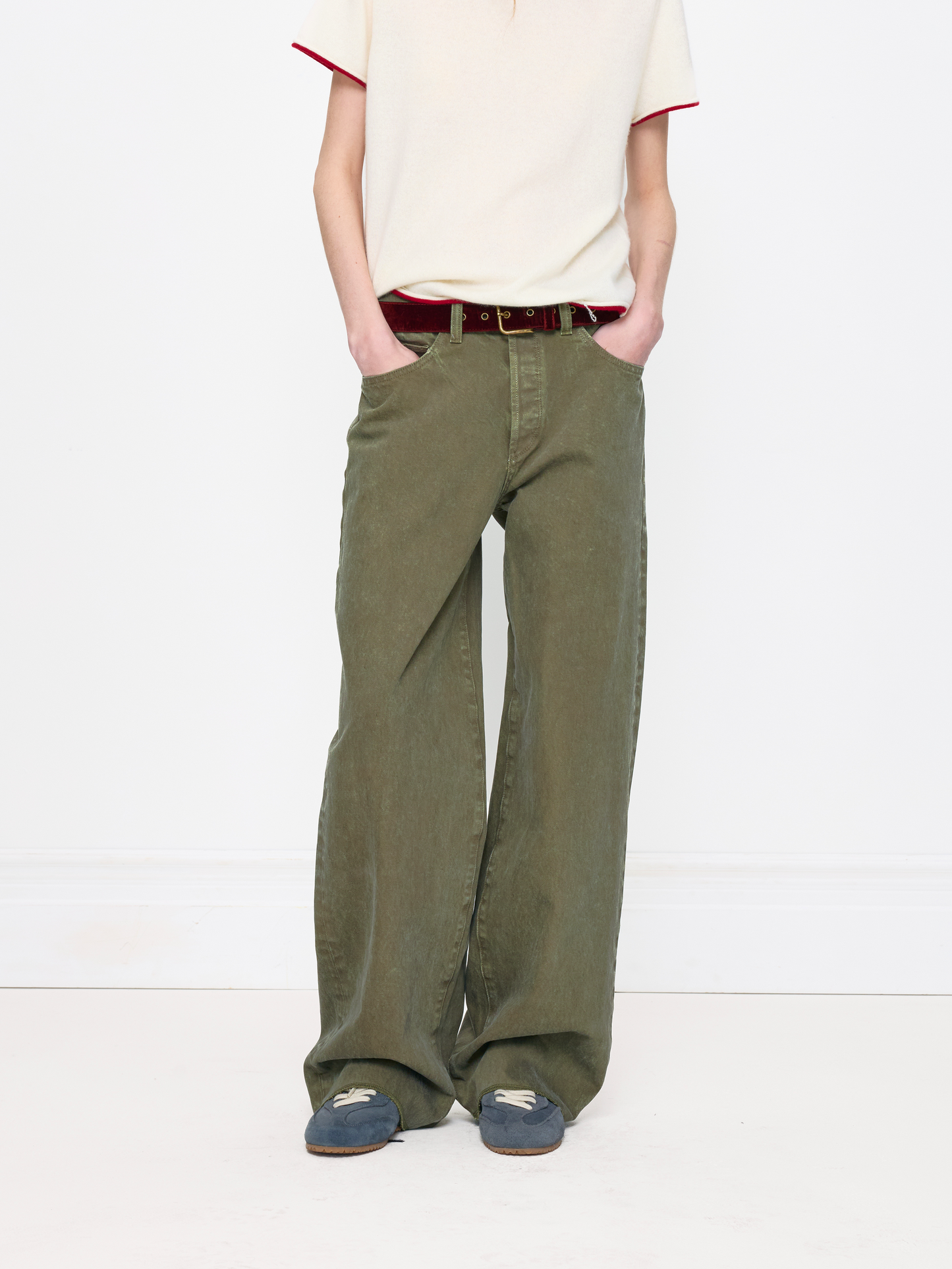 FOREST GREEN STRAIGHT UNISEX JEAN