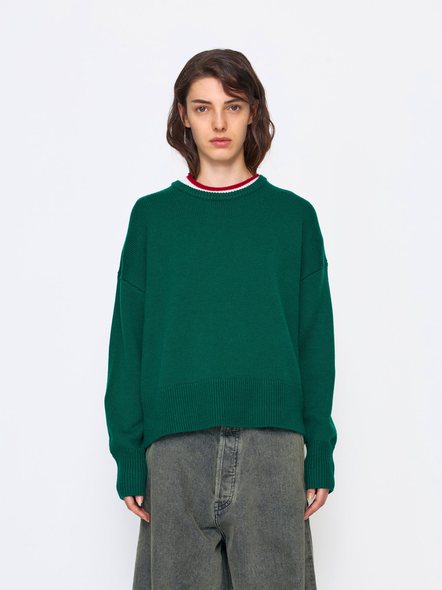GREEN WOOL SWEATER