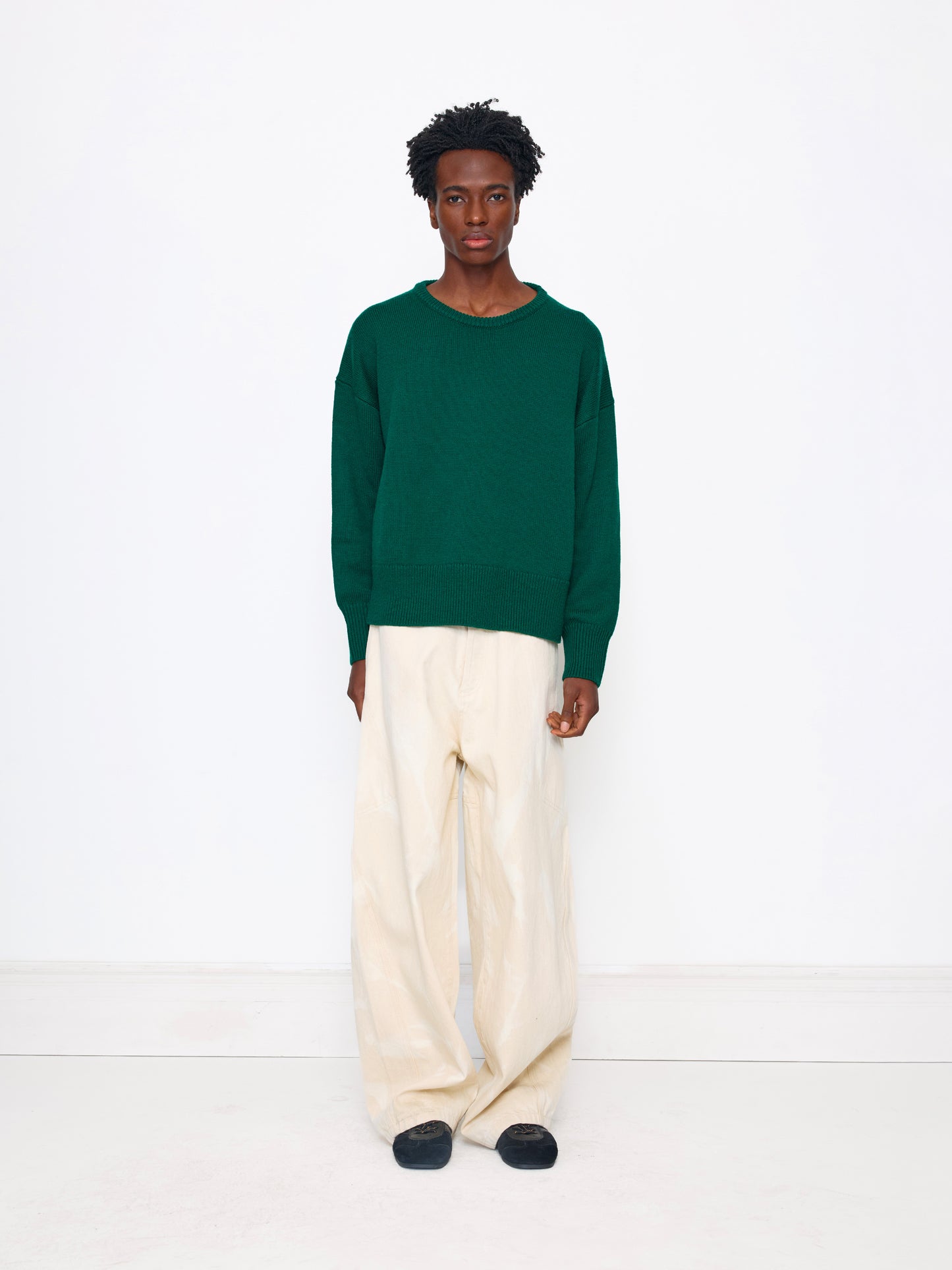 GREEN WOOL SWEATER