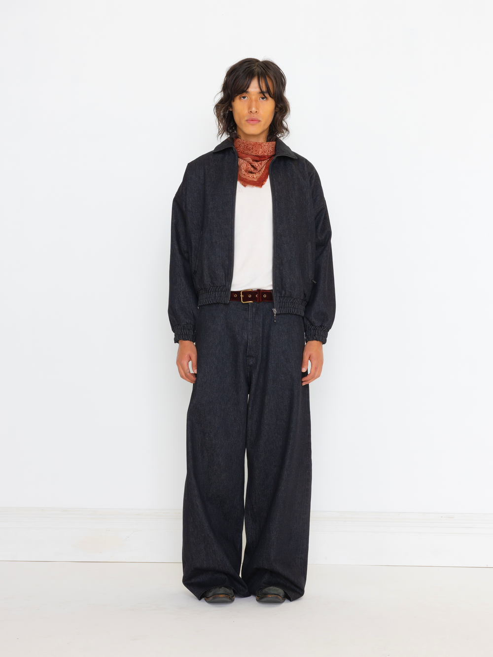 RAW DENIM UNISEX BOMBER