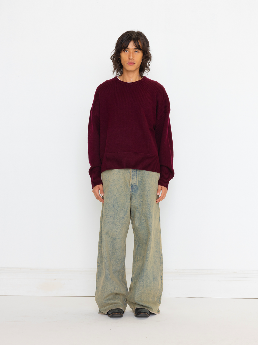 MAROON WOOL SWEATER