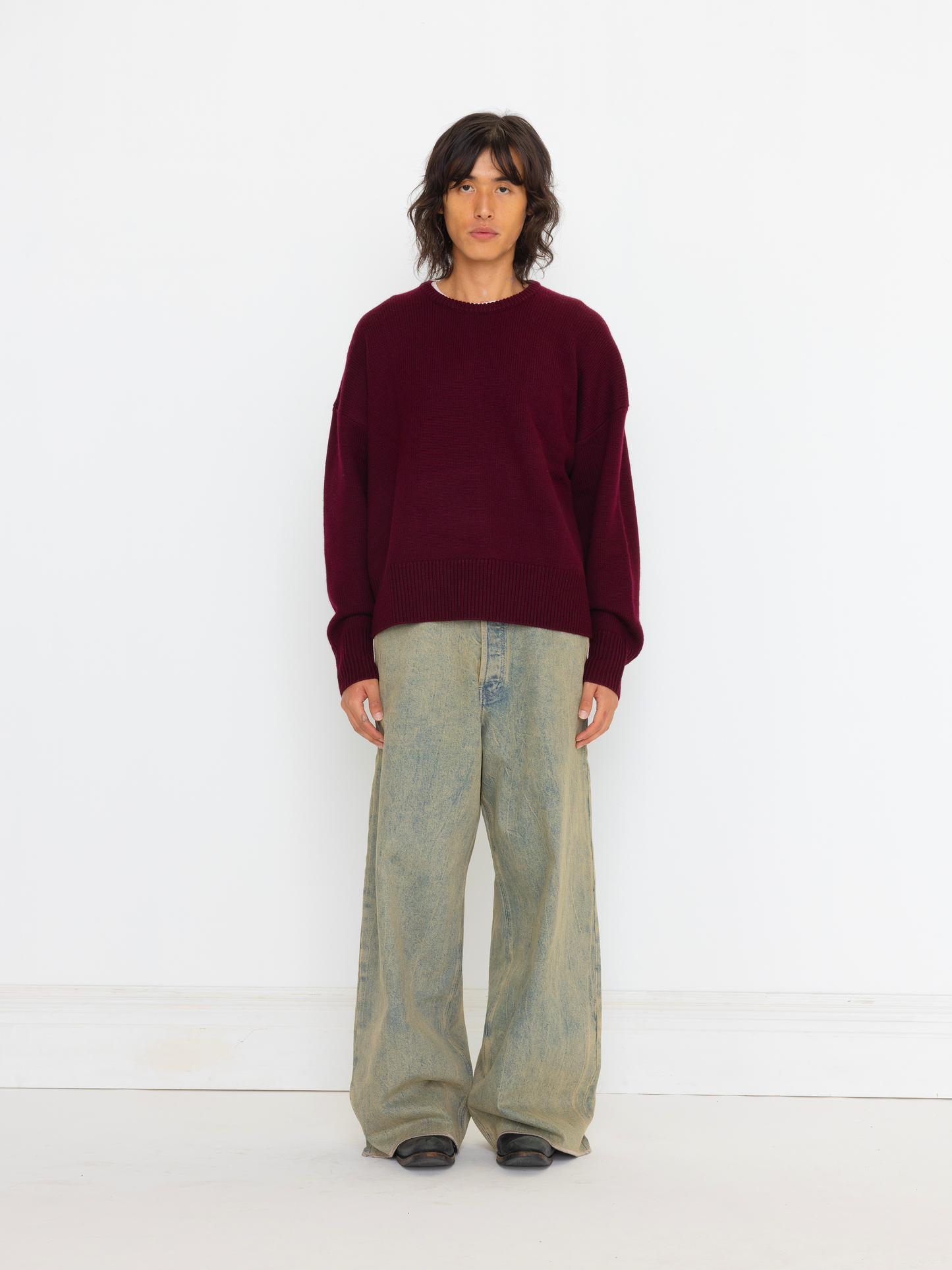 MAROON WOOL SWEATER