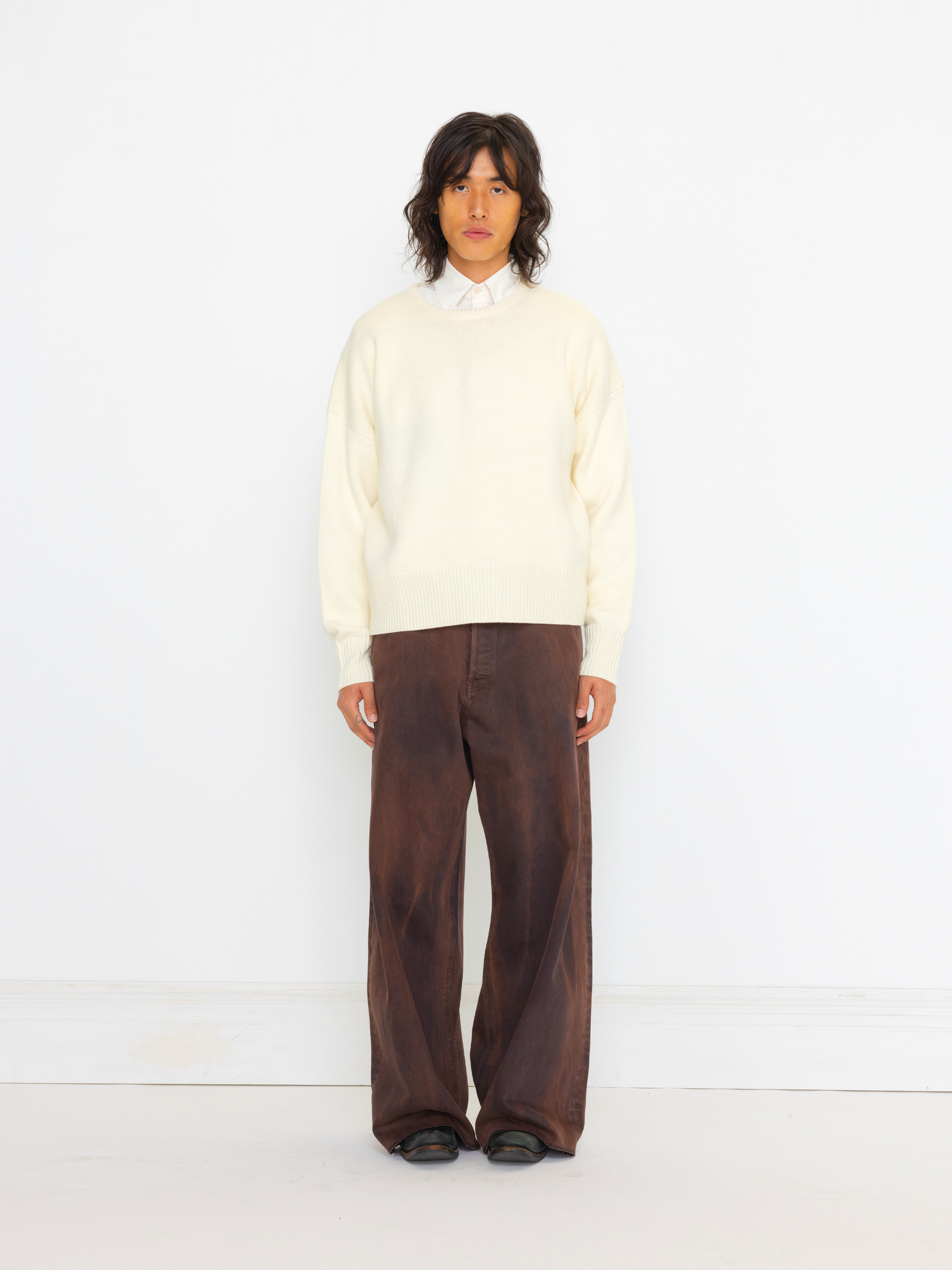 CREAM WOOL SWEATER