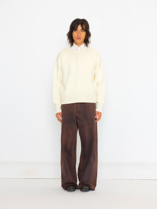 CREAM WOOL SWEATER