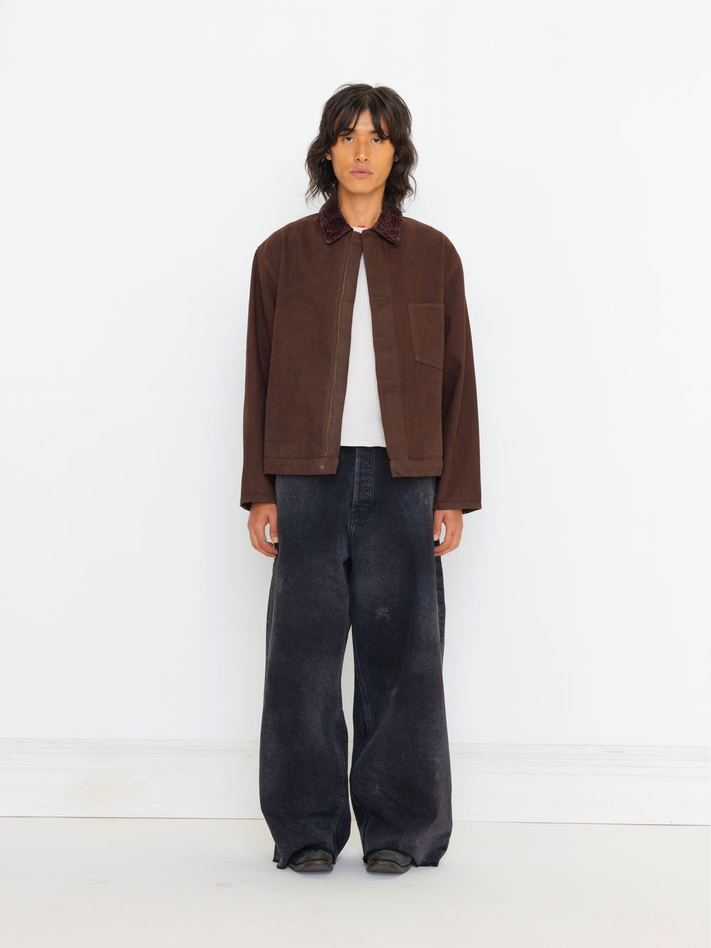 BLOCK COLLAR UNISEX JACKET