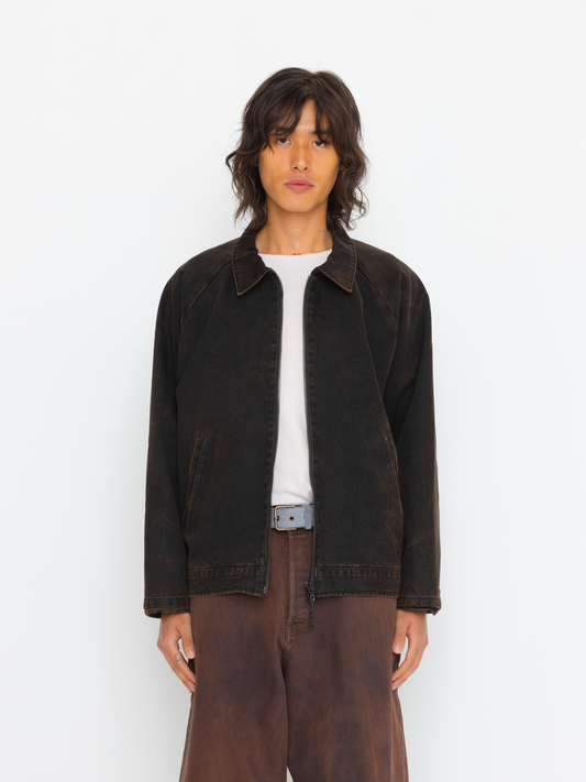 RUSTED BLACK OVERSIZED UNISEX BOMBER