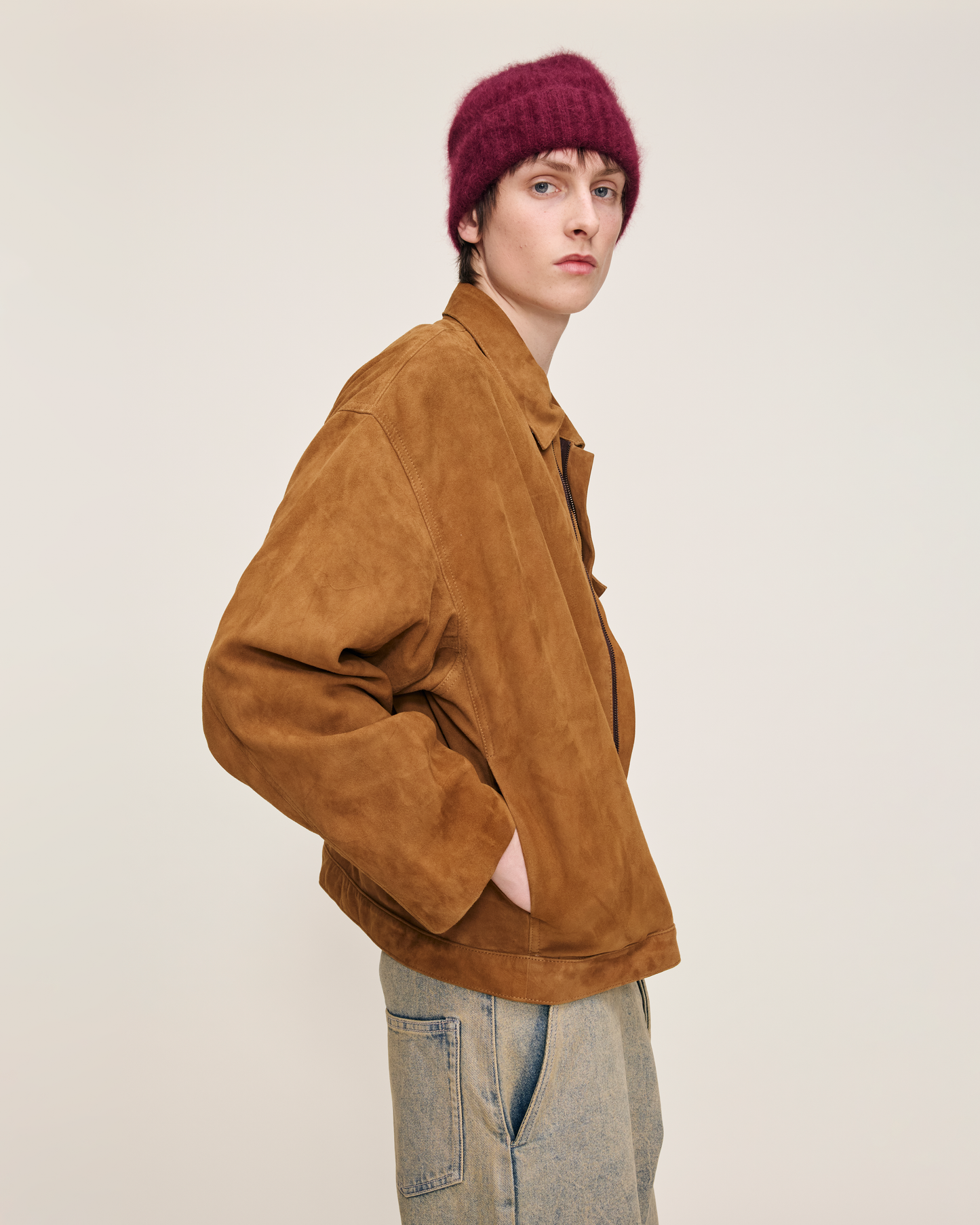 TAN SUEDE UNISEX JACKET