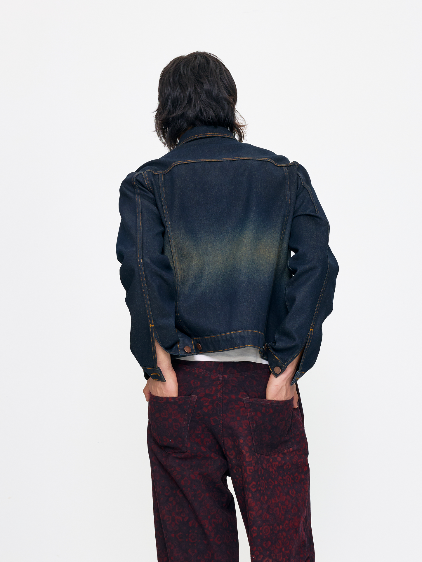COATED DENIM UNISEX TRUCKER JACKET