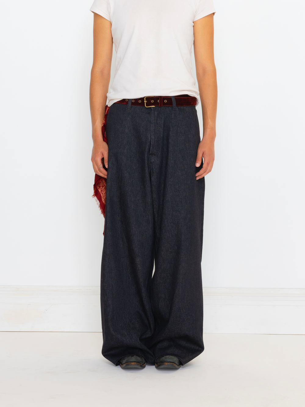 RAW DENIM BAGGY UNISEX JEAN