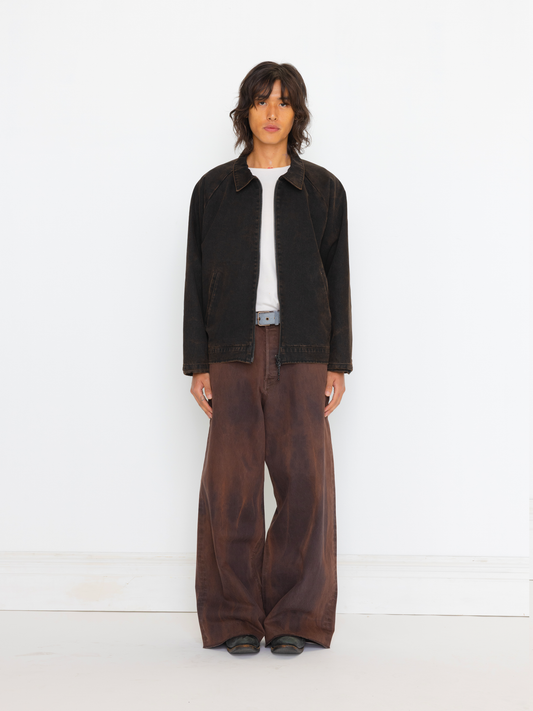 BROWN MARBLE UNISEX BAGGY JEAN