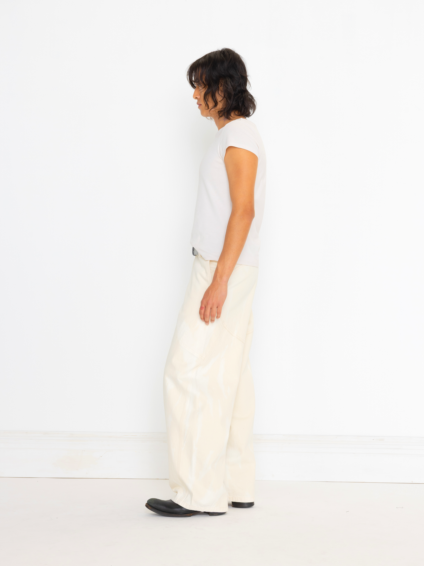 OFF WHITE BARREL UNISEX JEAN