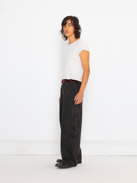RUSTED BLACK BARREL UNISEX JEAN