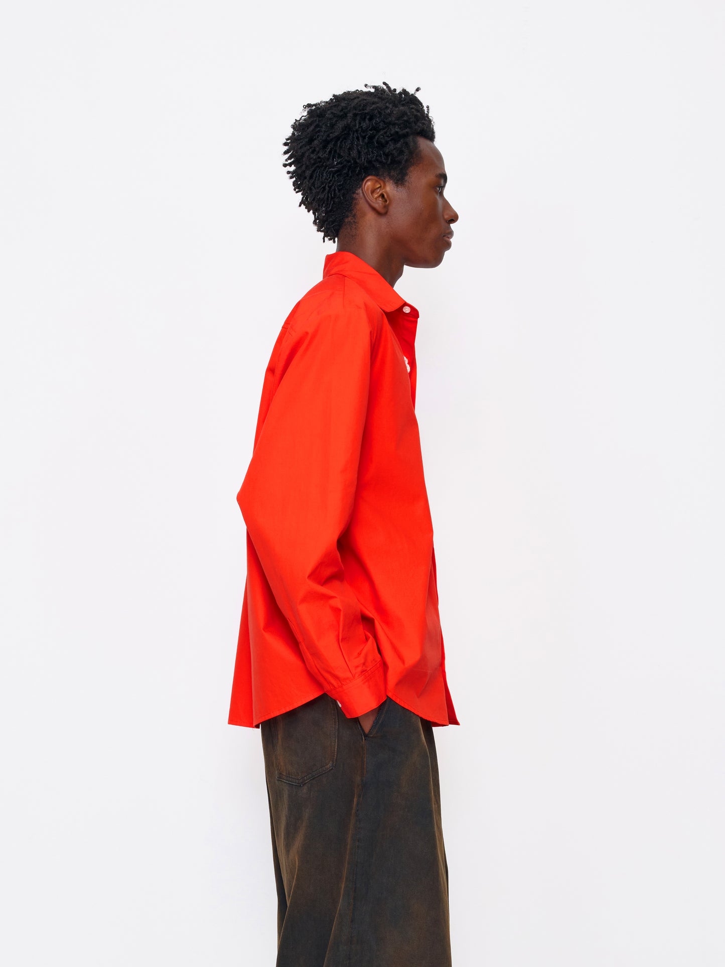 ORANGE BEADED UNISEX SHIRT