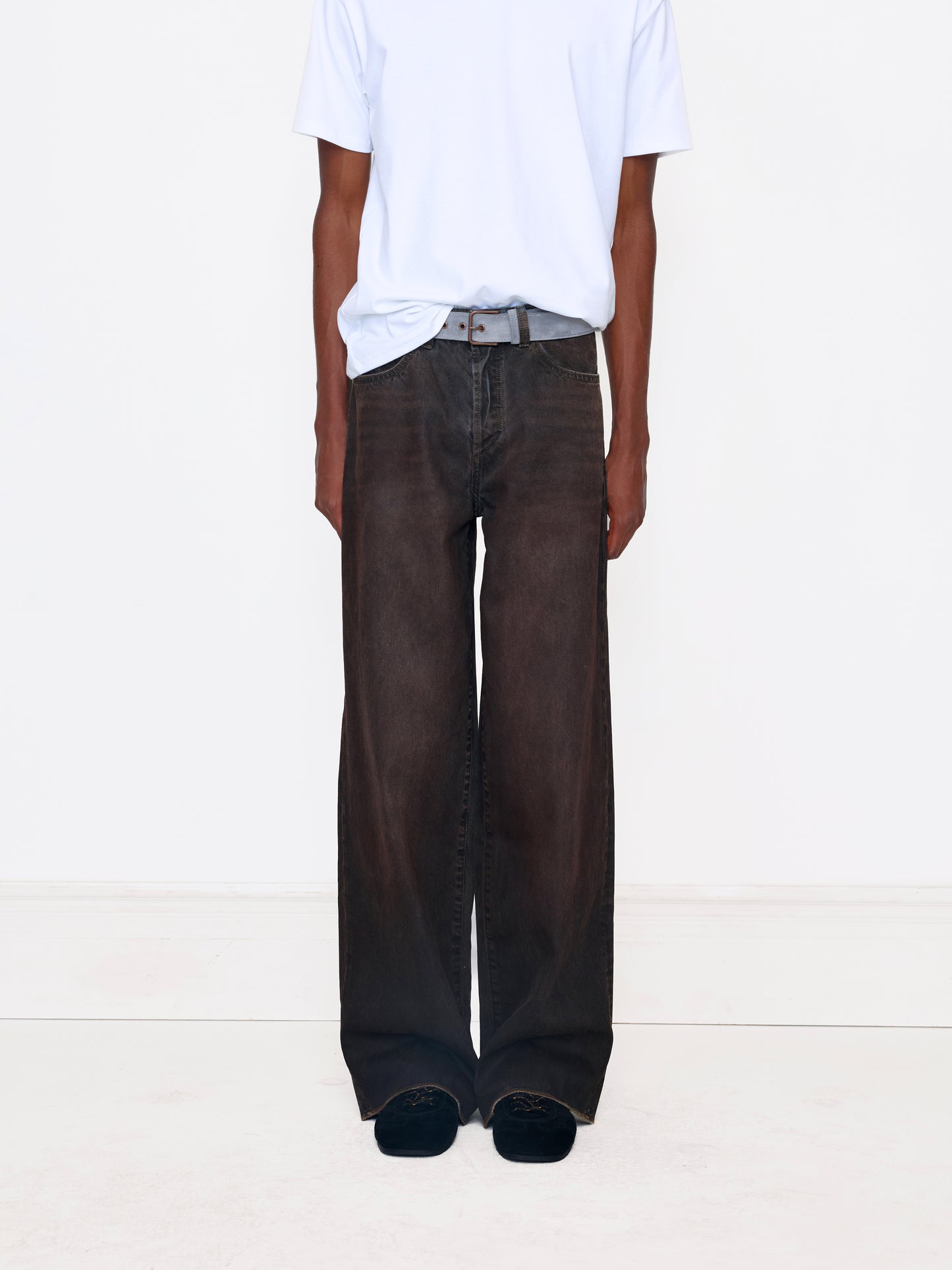 BURNT BROWN STRAIGHT UNISEX JEAN