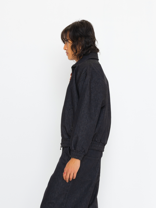 RAW DENIM UNISEX BOMBER