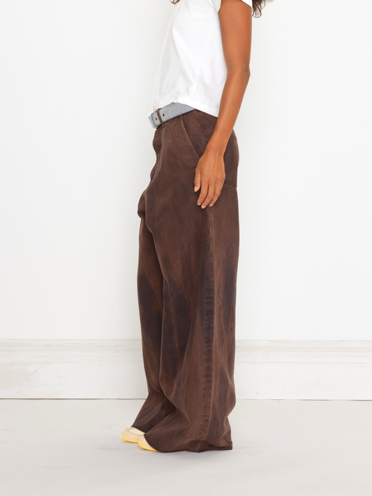BROWN MARBLE UNISEX BAGGY JEAN