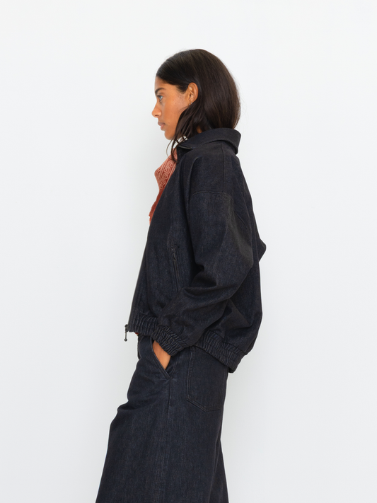 RAW DENIM UNISEX BOMBER