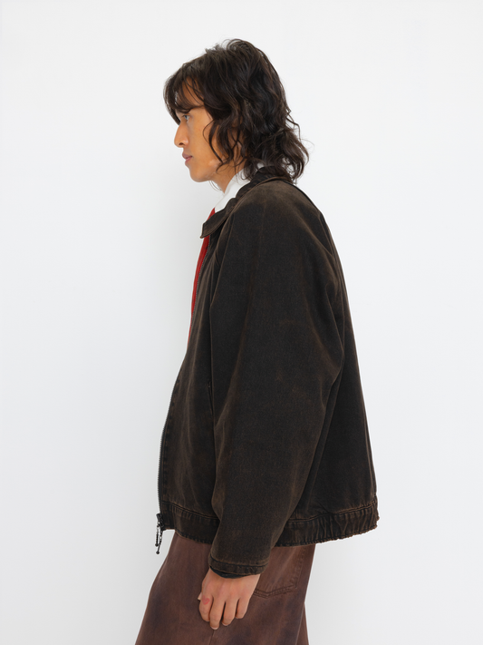 RUSTED BLACK OVERSIZED UNISEX BOMBER