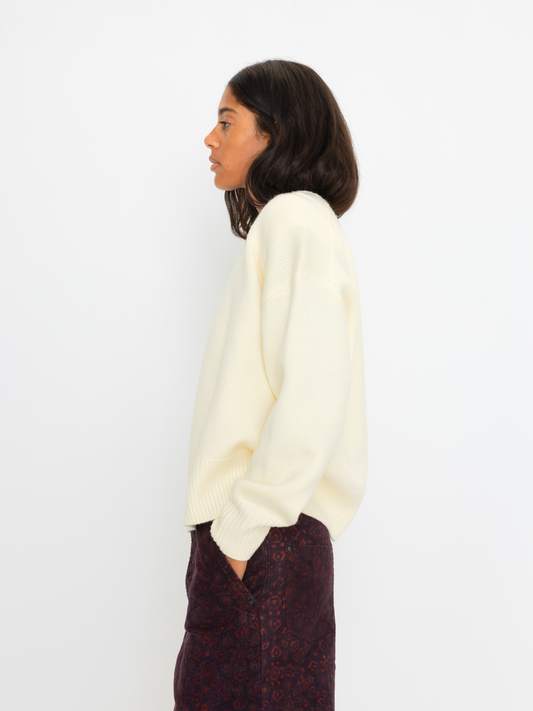 CREAM WOOL SWEATER