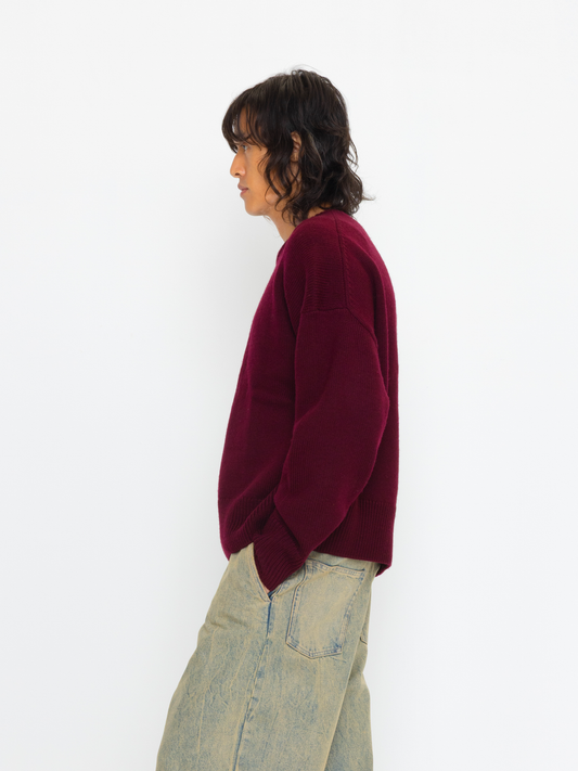 MAROON WOOL SWEATER